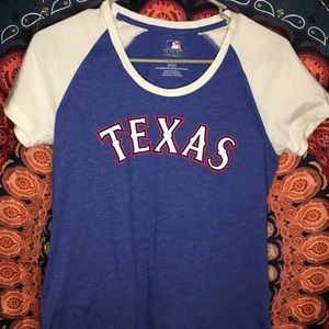 S Texas Rangers Women’s Baseball Tee